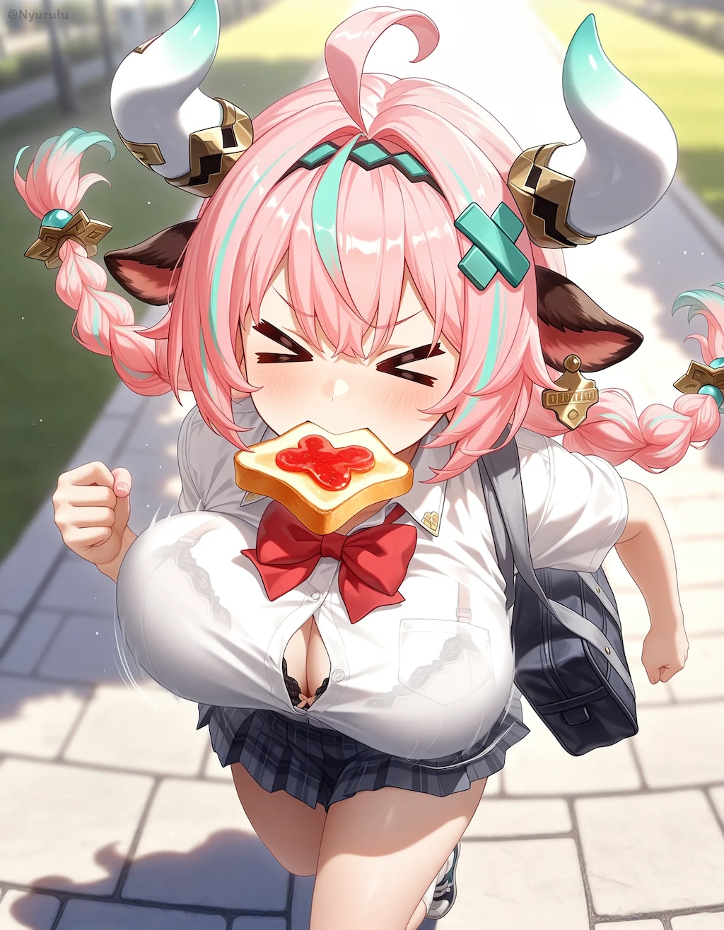 ヴァレサ「遅刻、遅刻〜！」