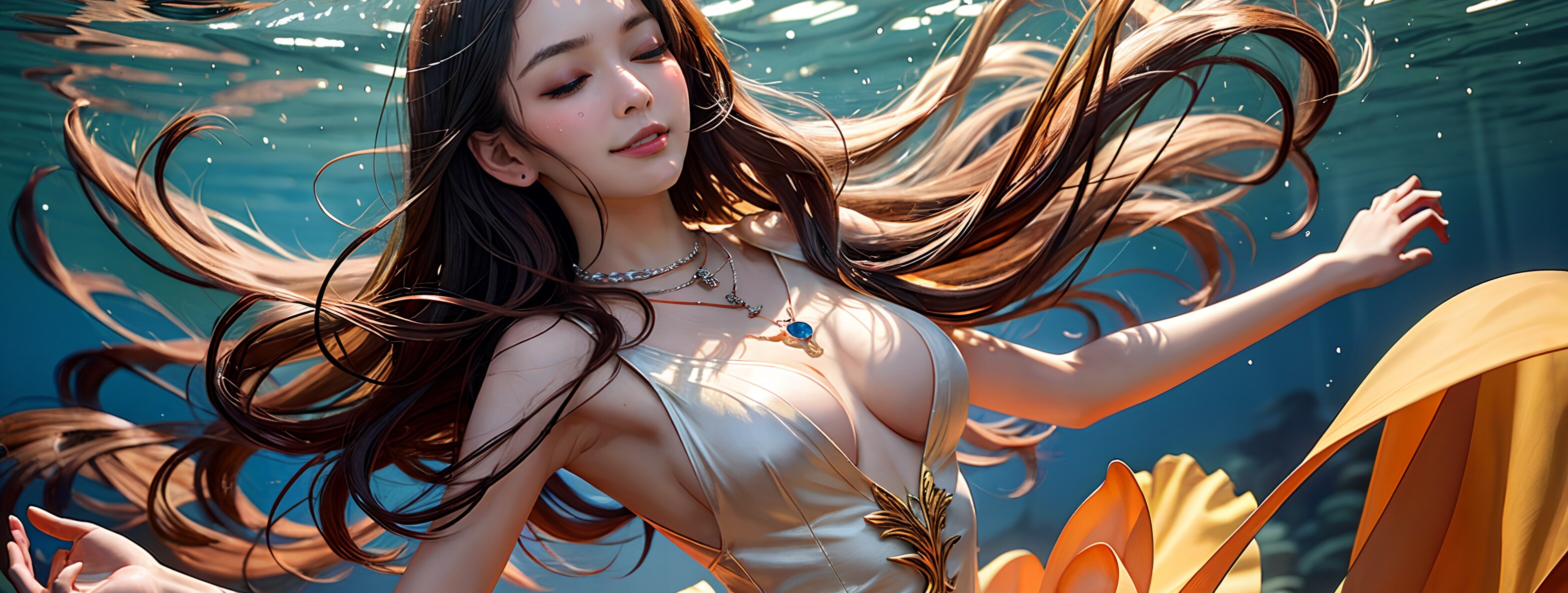 💕🌊🐬水中ダンス🐬🌊💕 | の人気AIイラスト・グラビア