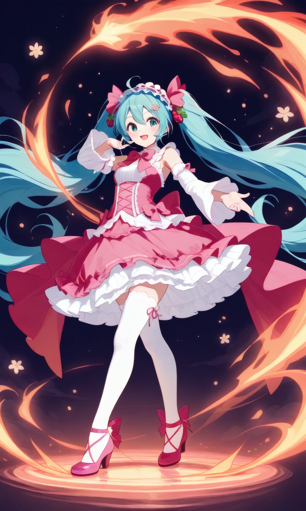 ミクさん火魔法