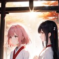 ふたりで巫女 2枚目