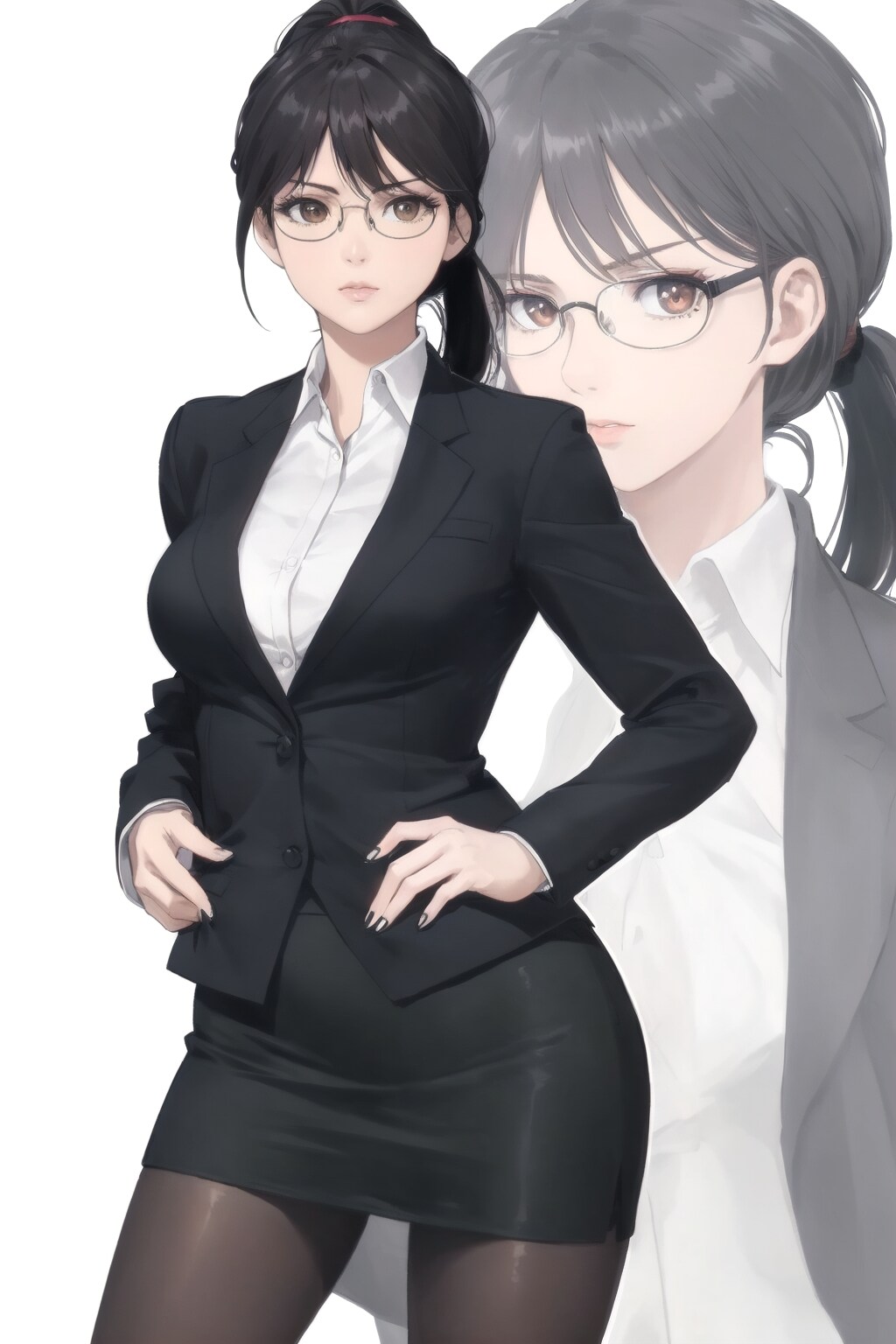 メガネの女性そのに