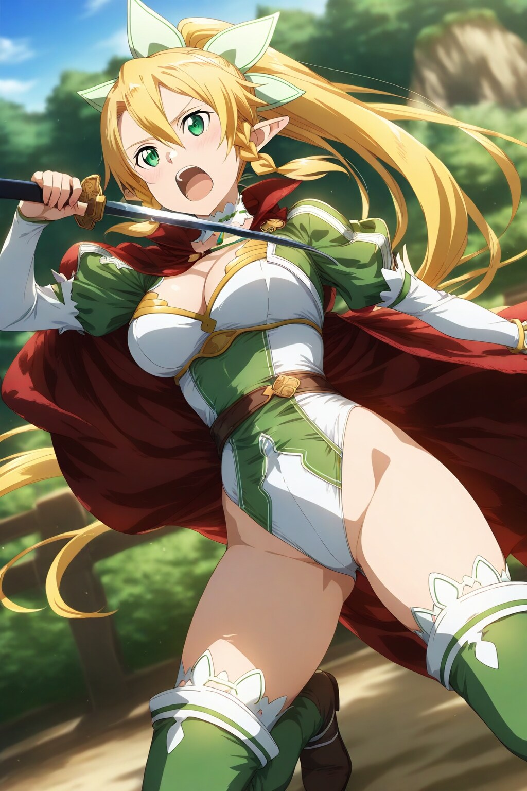 リーファ レオタードアーマー3