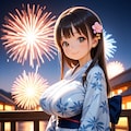 浴衣の女の子 2枚目