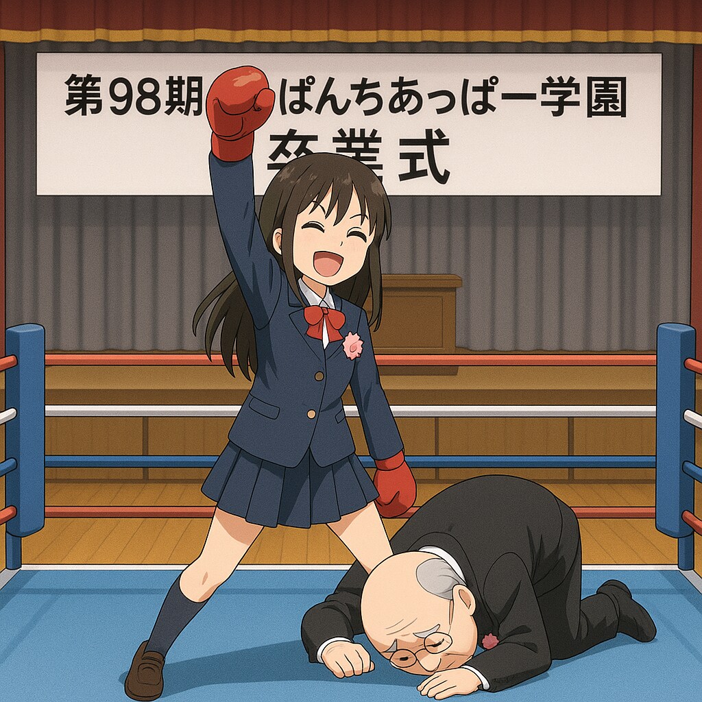 ぐーぱんちあっぱー学園の卒業式