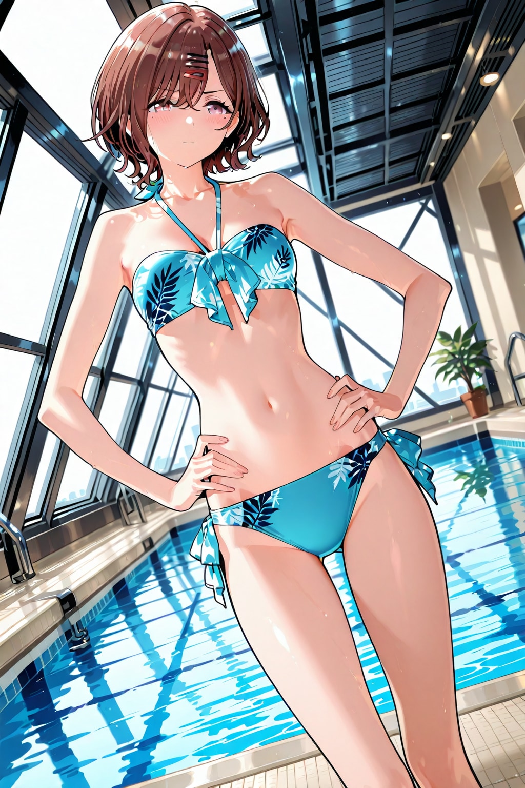 あなたってつまらない人ね・・・また同じプールに連れてくるなんて。