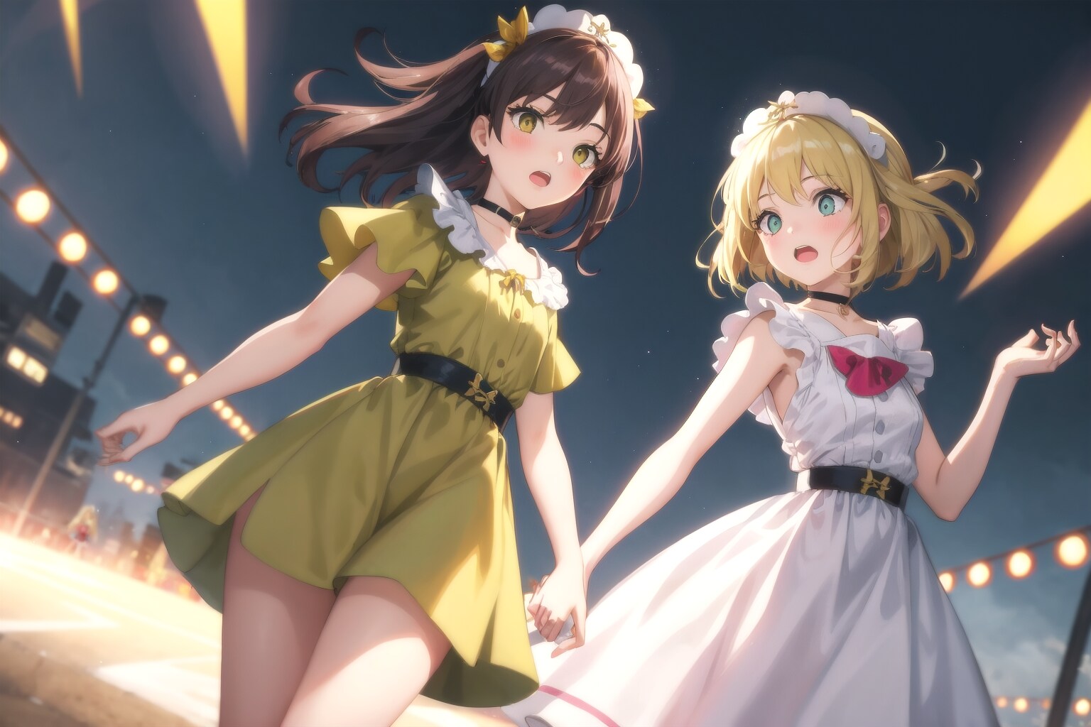 主の屋敷から逃げ出し、路頭に迷う娘達。そして妄想を語る奴。 | の人気AIイラスト・グラビア