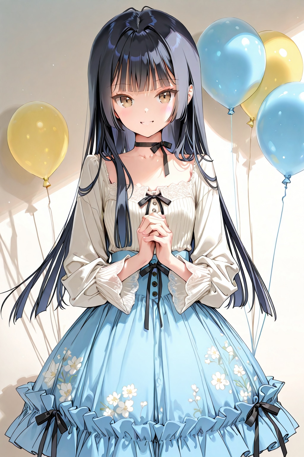 今年はシアーブラウスとバルーンスカートが流行るようです | の人気AIイラスト・グラビア