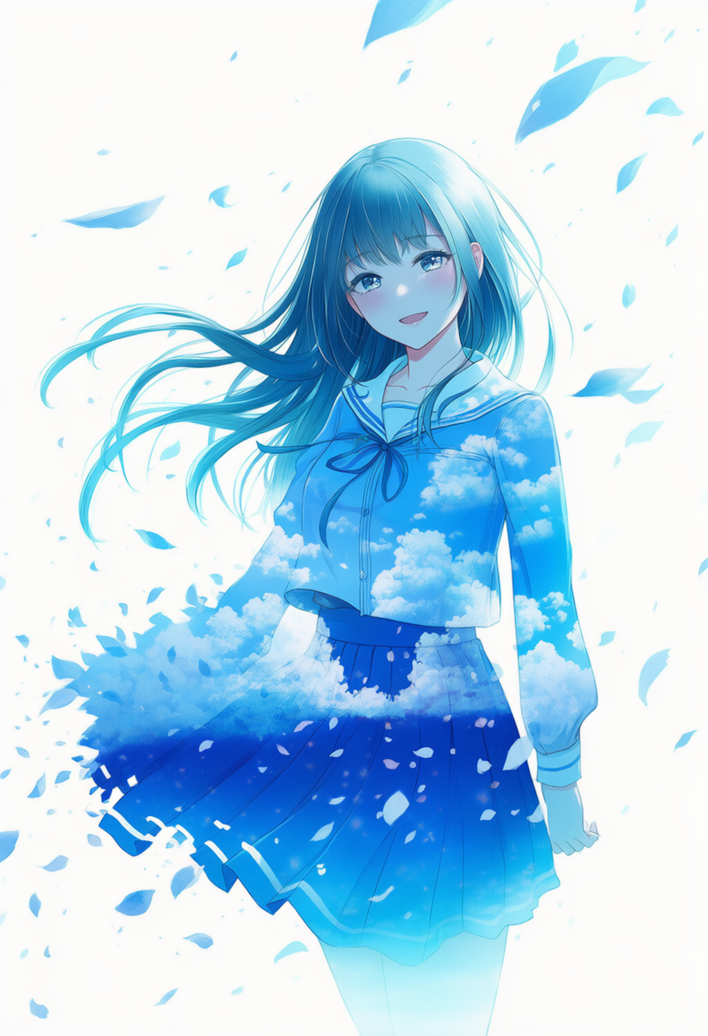 夏の空　夏の雲