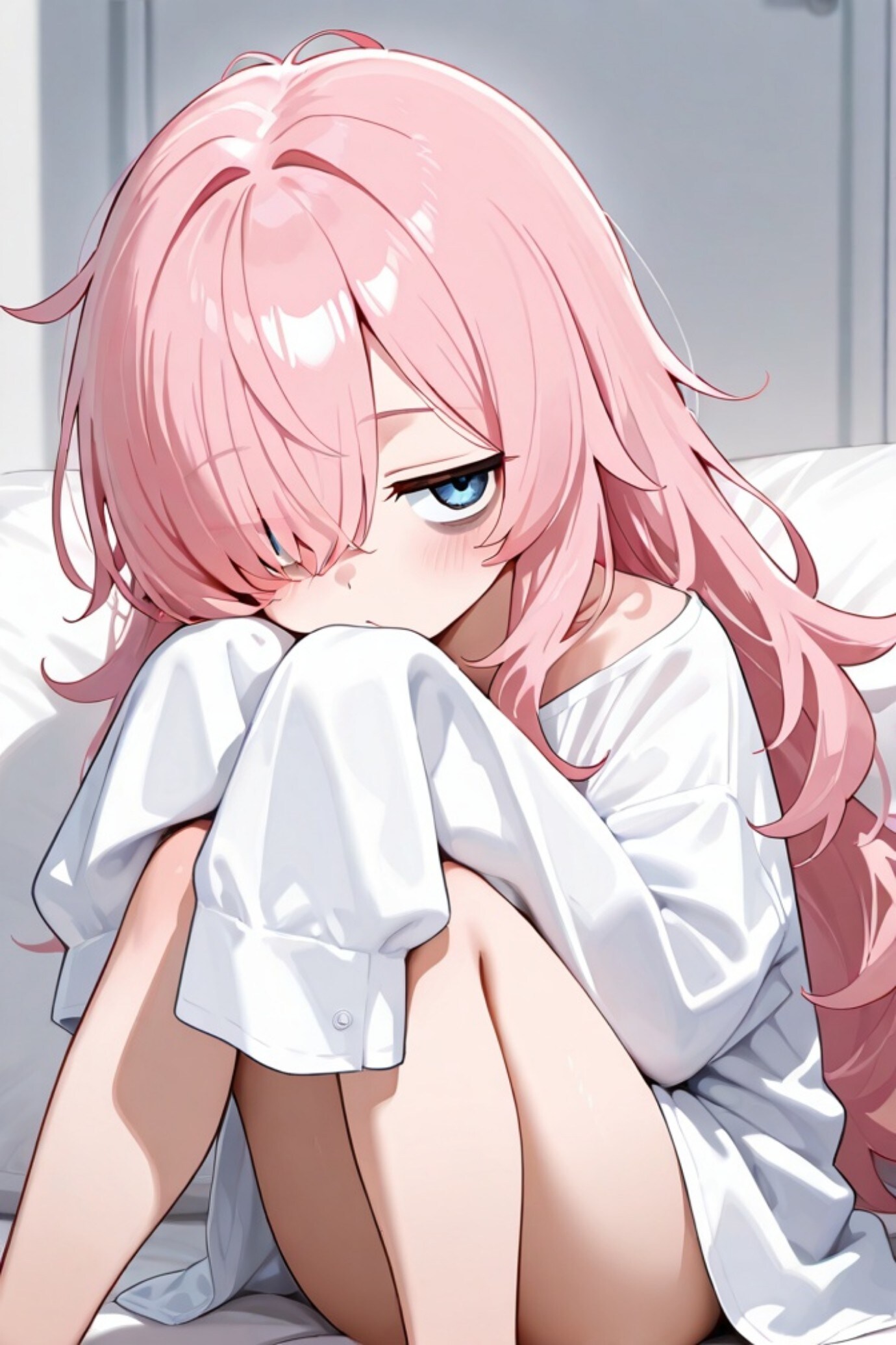 ブカブカのピンク髪ちゃん