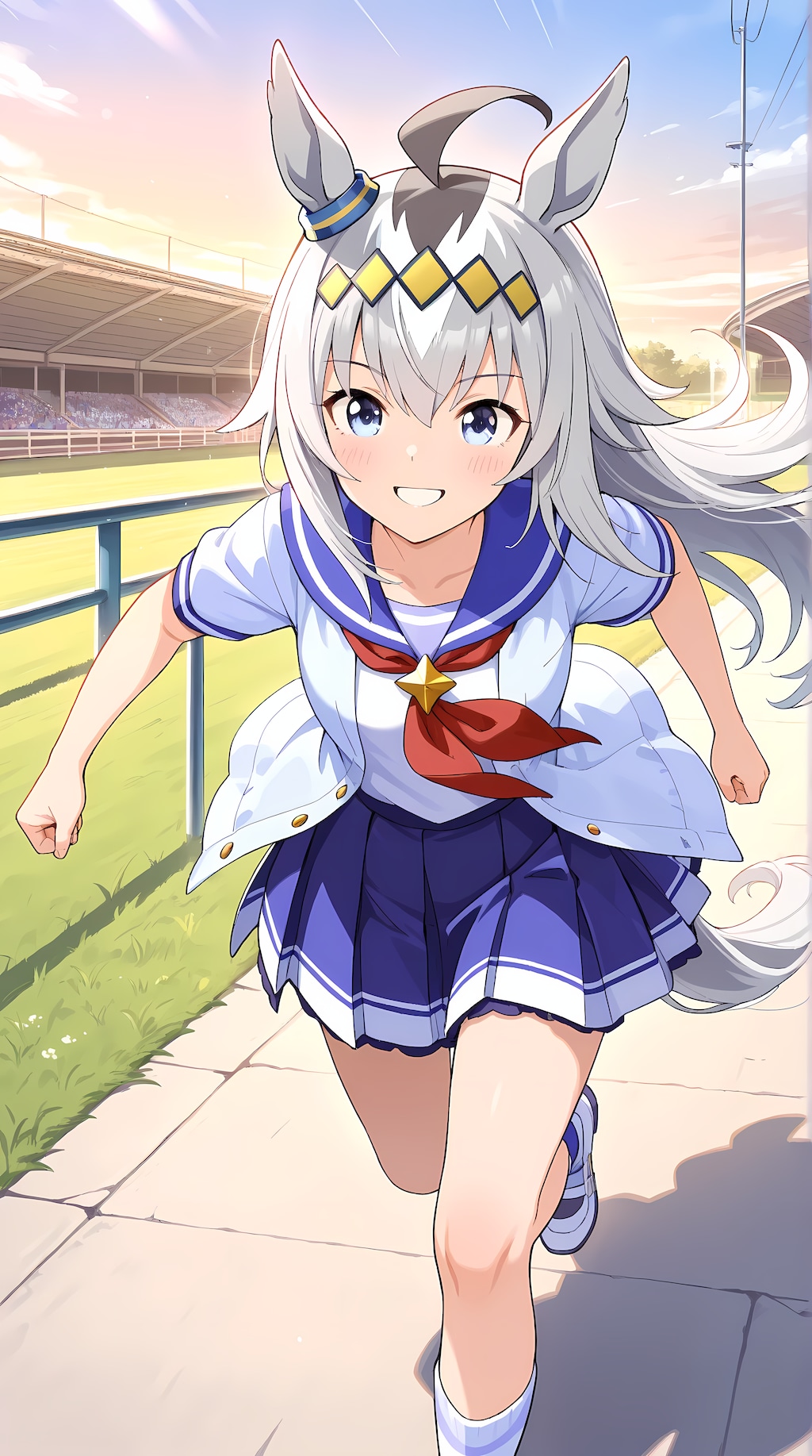 笑顔！オグリキャップ！走る！