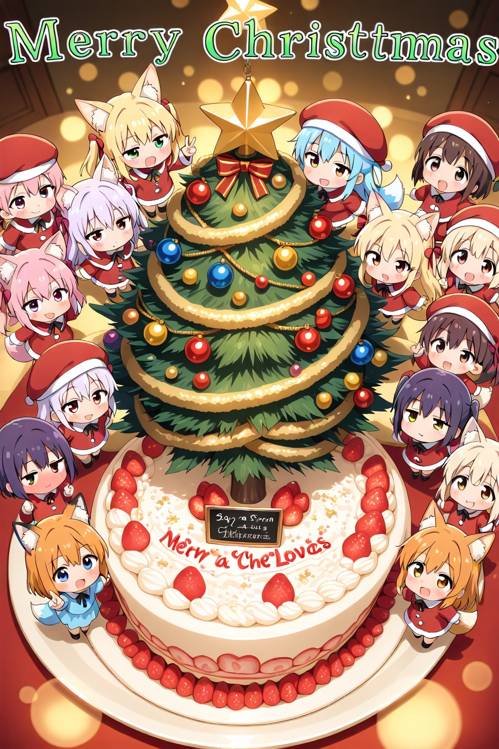 『ちびキャラ クリスマス投稿企画』。 | の人気AIイラスト・グラビア