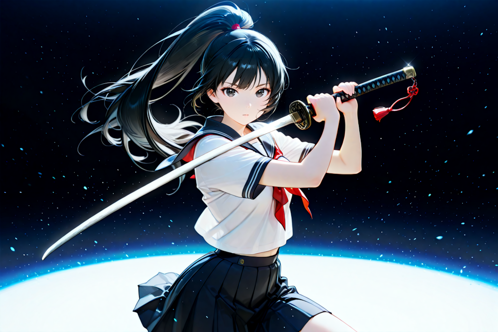 機関銃と日本刀