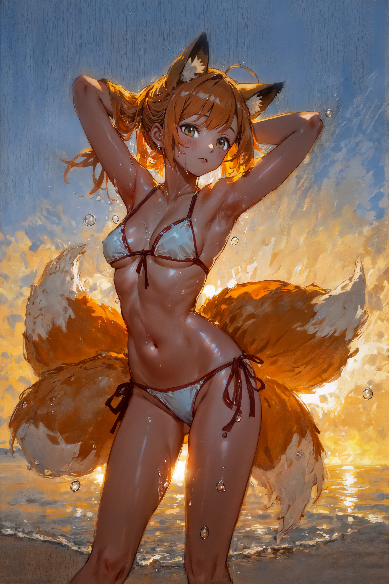 Sunset beach fox