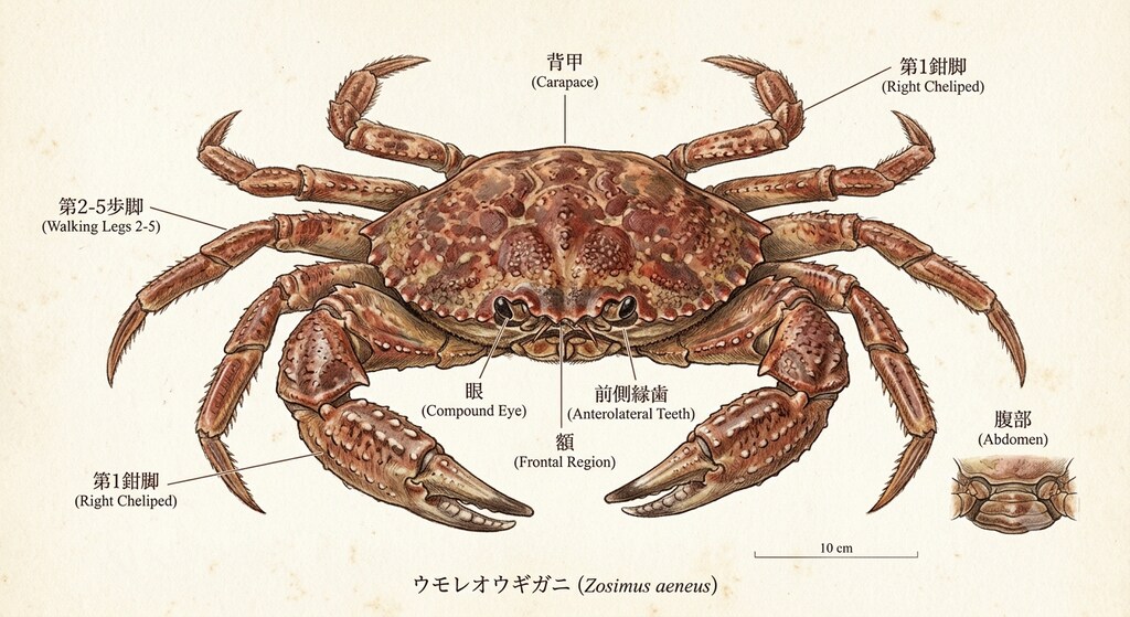 58.「う」→「ウモレオウギガニ」なにしてんねん