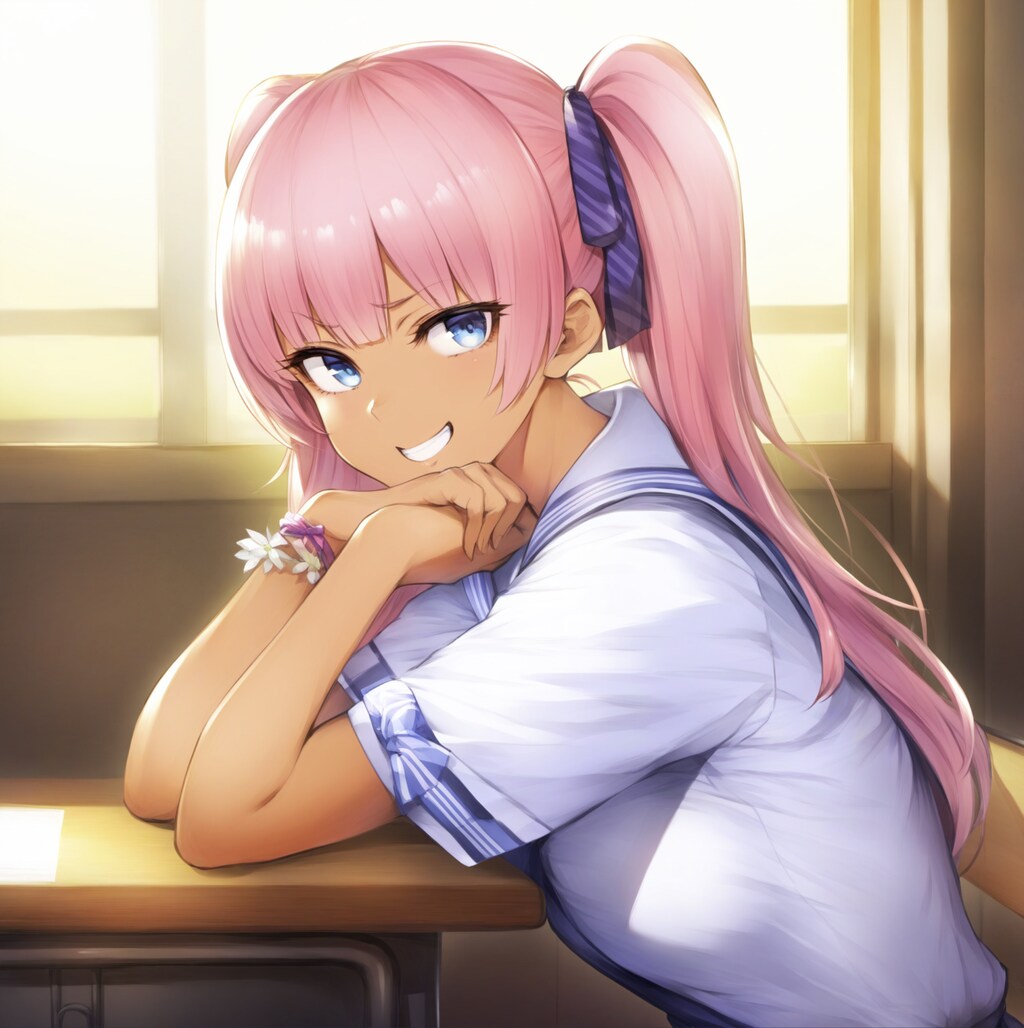 隣の席のギャル高校生