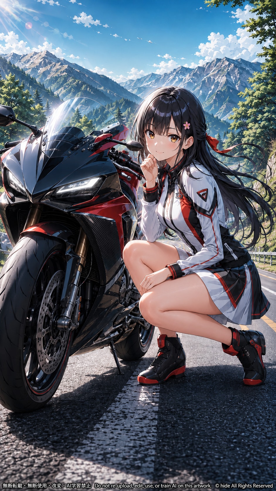 🏍️ 今日はどこまで走ろうかな♪ | の人気AIイラスト・グラビア
