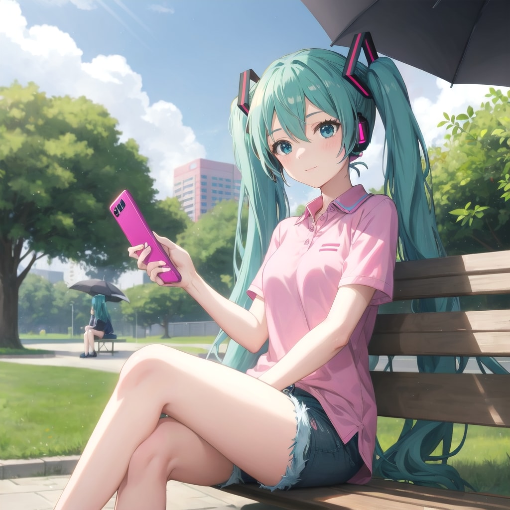 スマホで自撮り