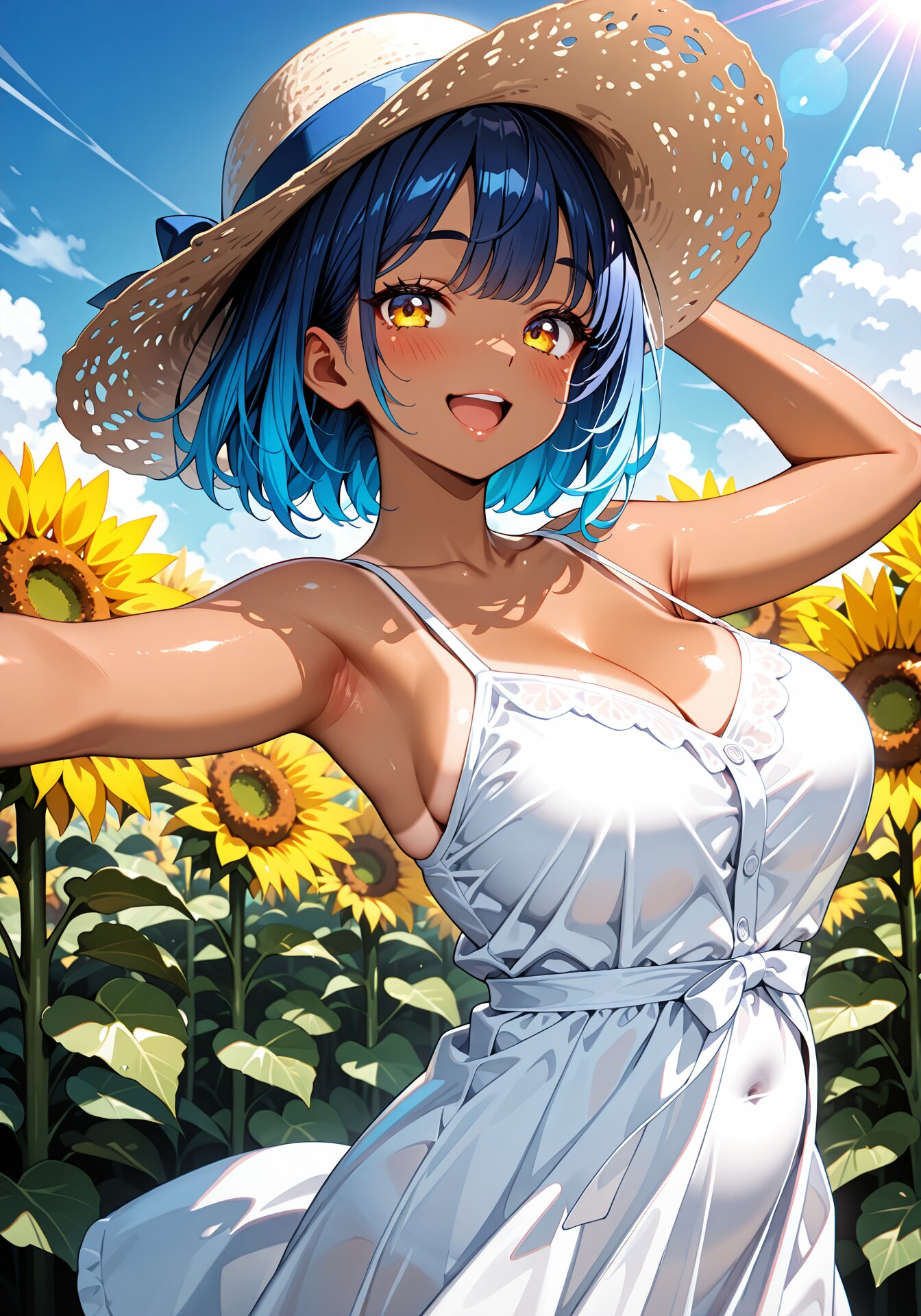 青とひまわり①