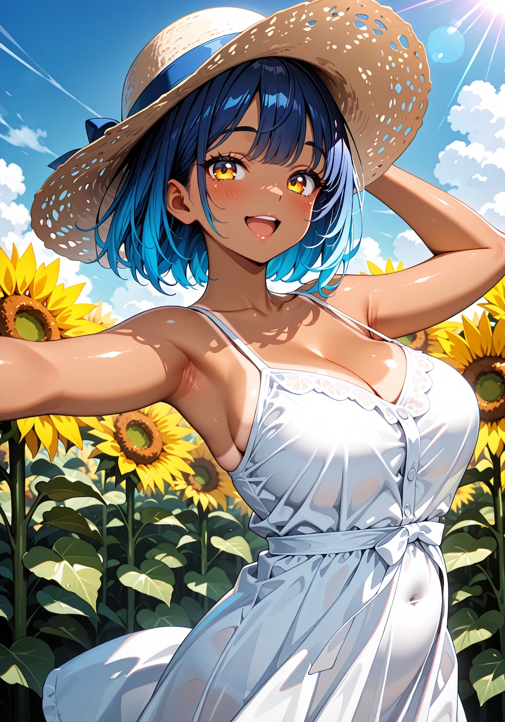 青とひまわり①