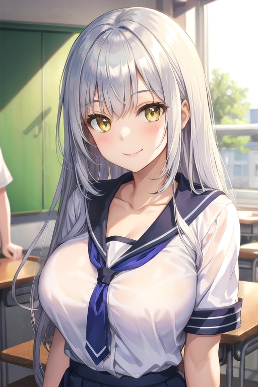 銀髪ギャル