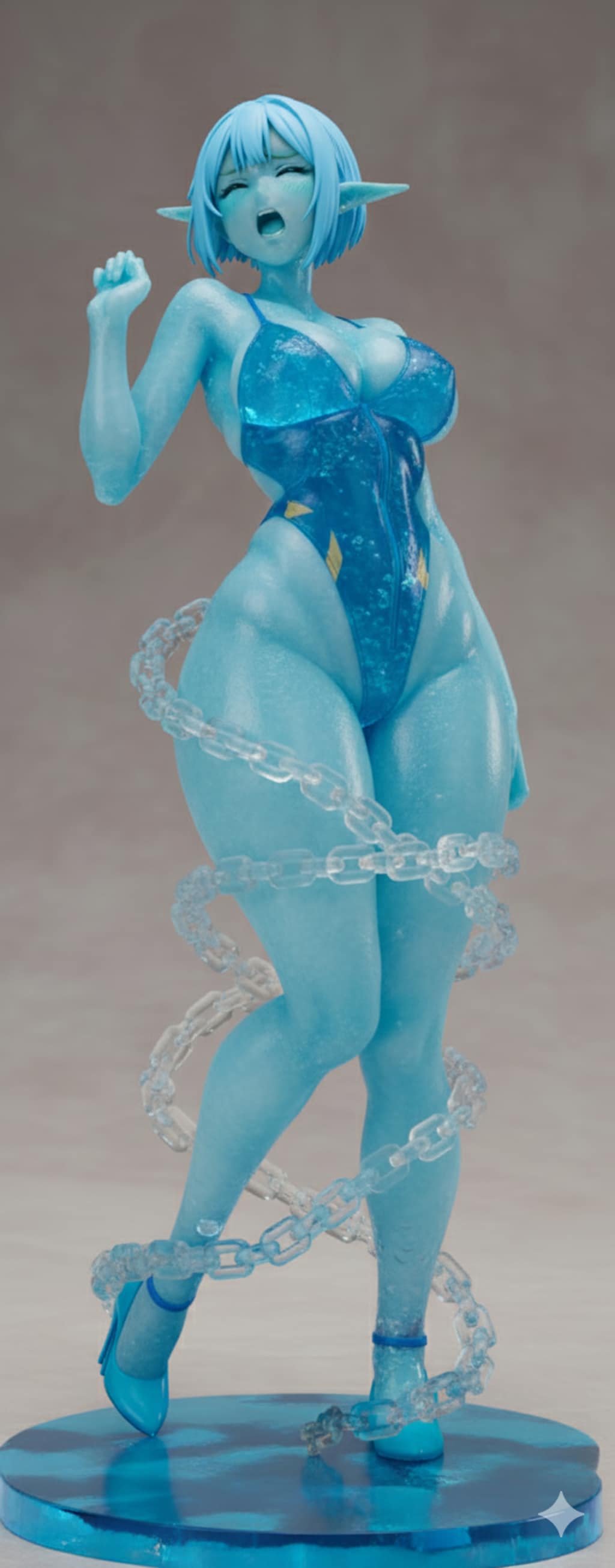 美少女フィギュアで「ムーン・プリンセス・ハレーション」の演出＆消滅やられを再現！・・（ムーン・プリンセス・ハレーションはセー〇ームーンの必殺技の一つです）