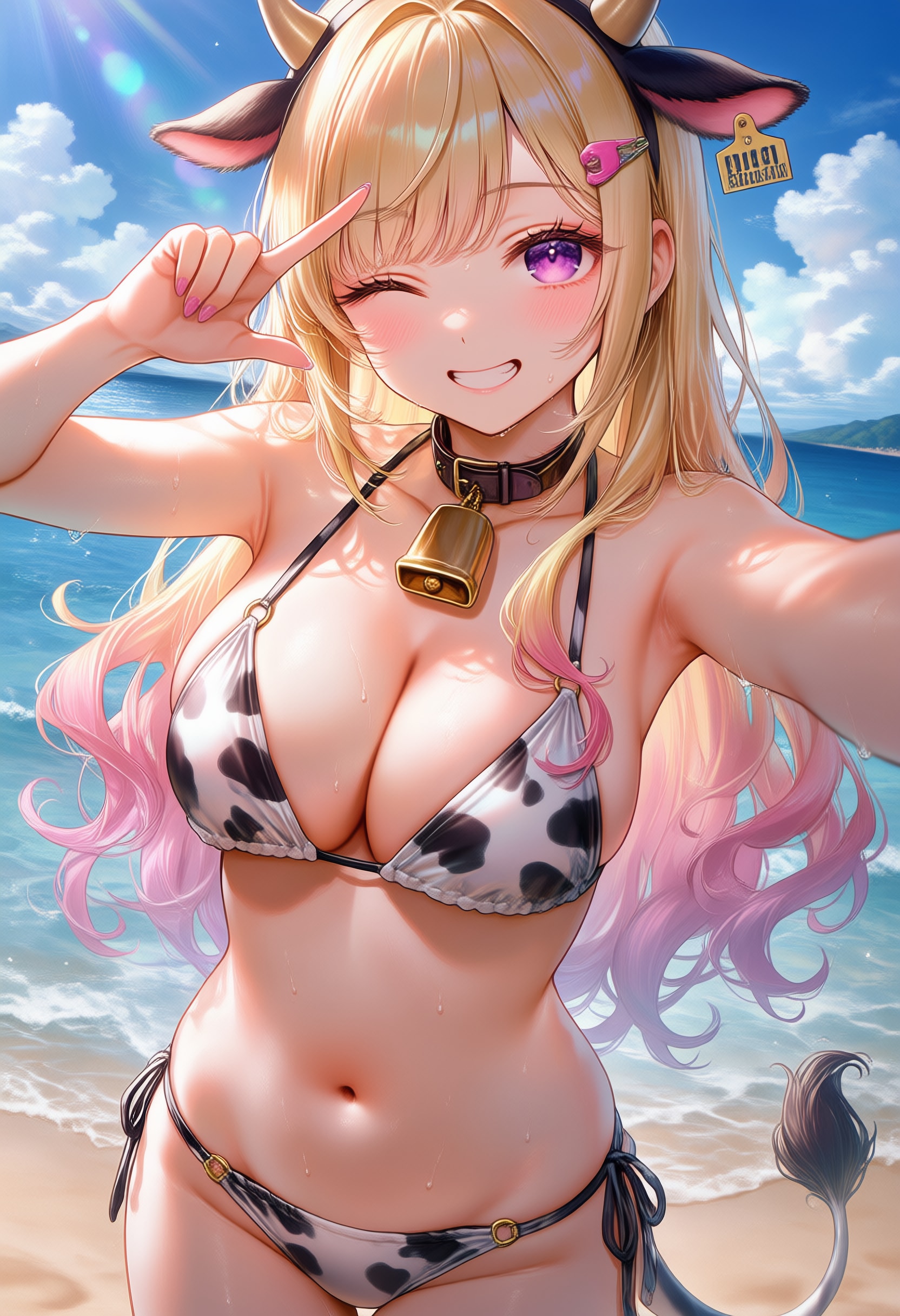 夏だ！海だ！牛ビキニだ〜ッ！