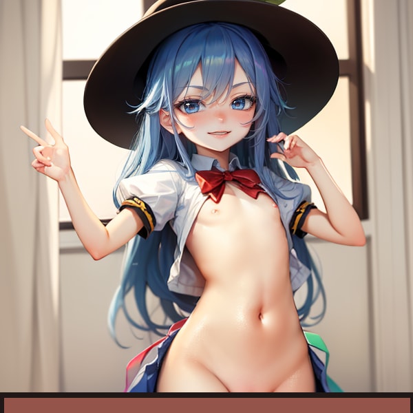 見えそうで見えない天子ちゃん