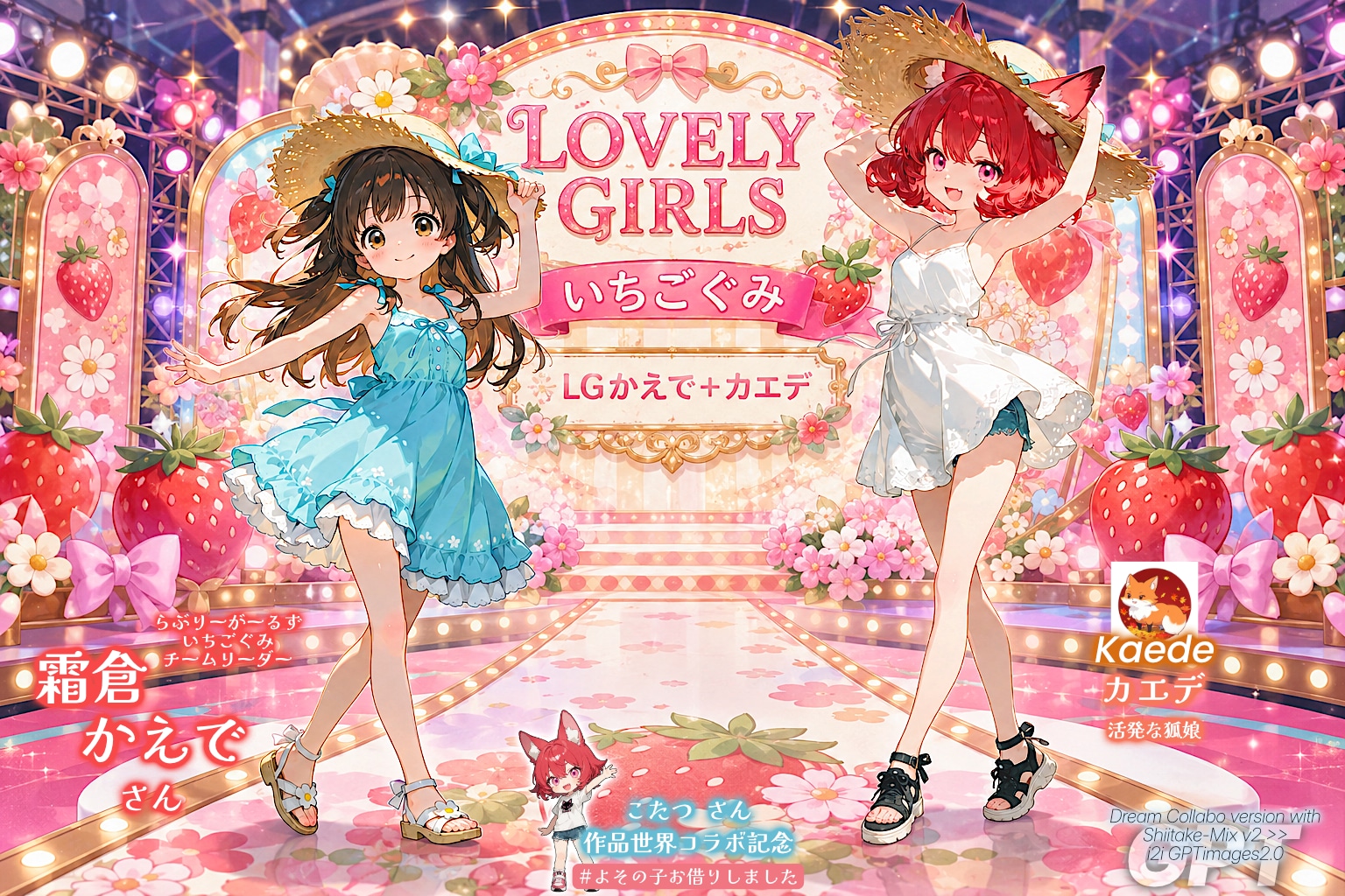 カエデコラボ：LGかえでさんと狐娘カエデ 【こたつさん17万いいね記念🎉】