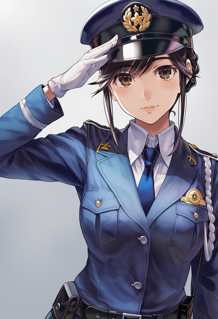 婦警【紗夜】 | の人気AIイラスト・グラビア