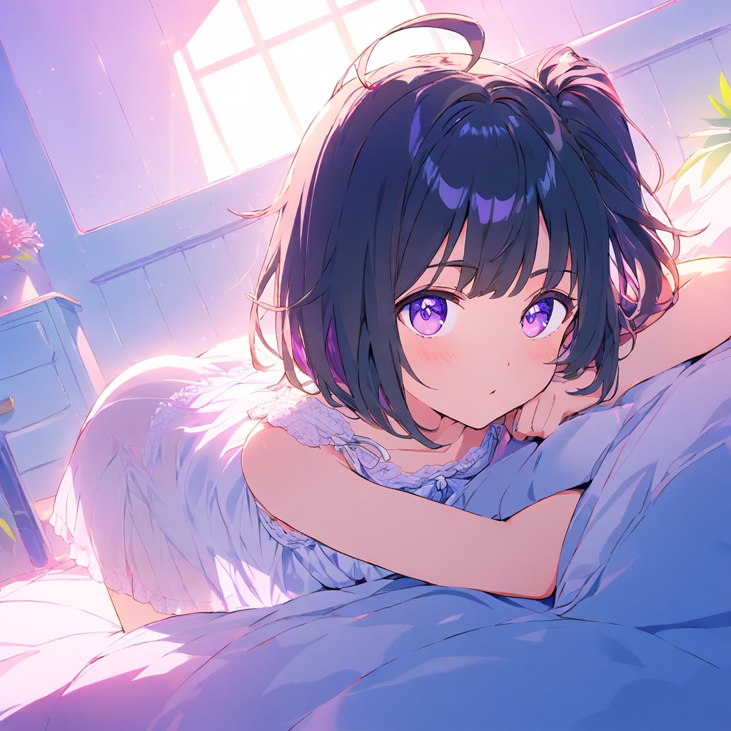 黒髪サイドアップちゃん