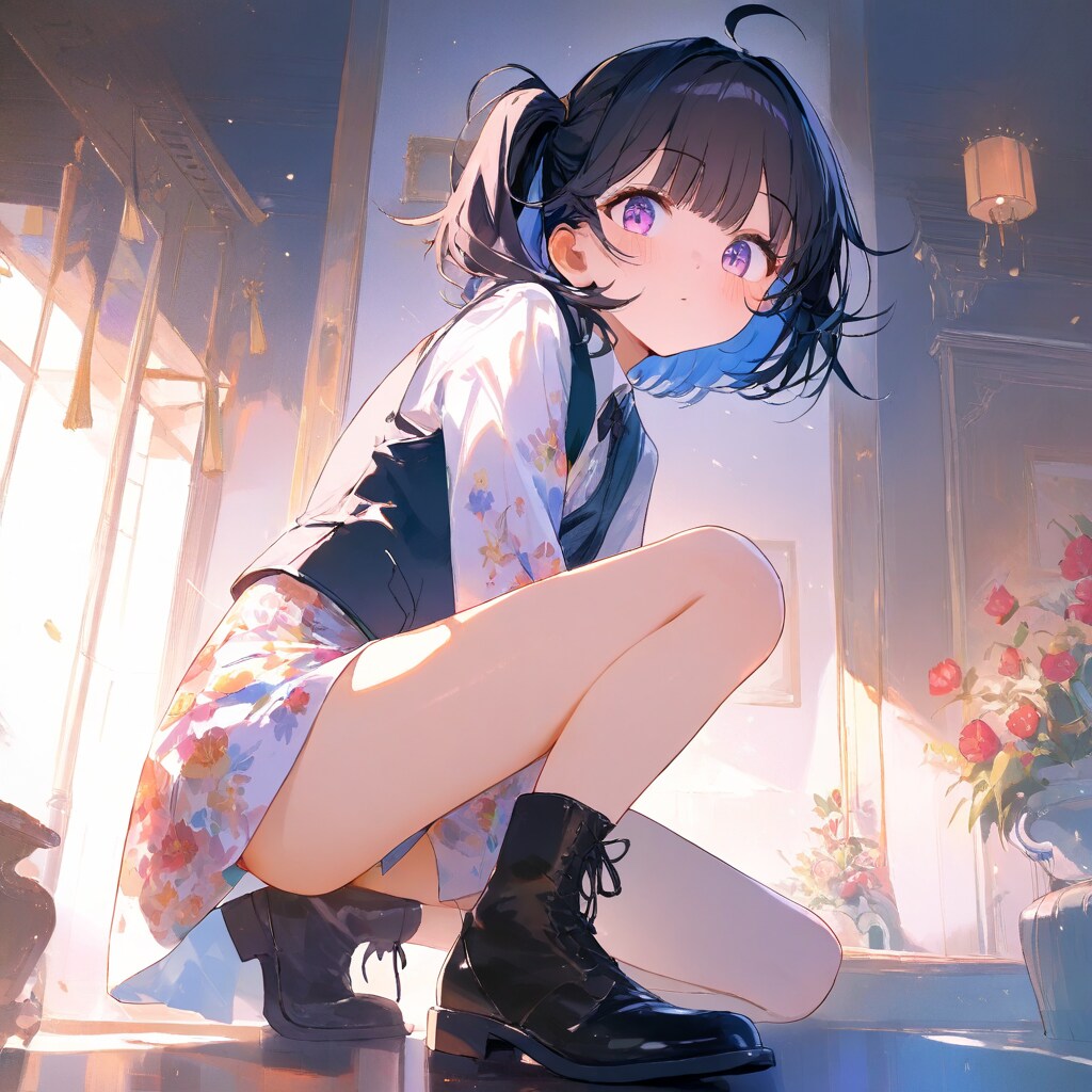 黒髪サイドアップちゃん