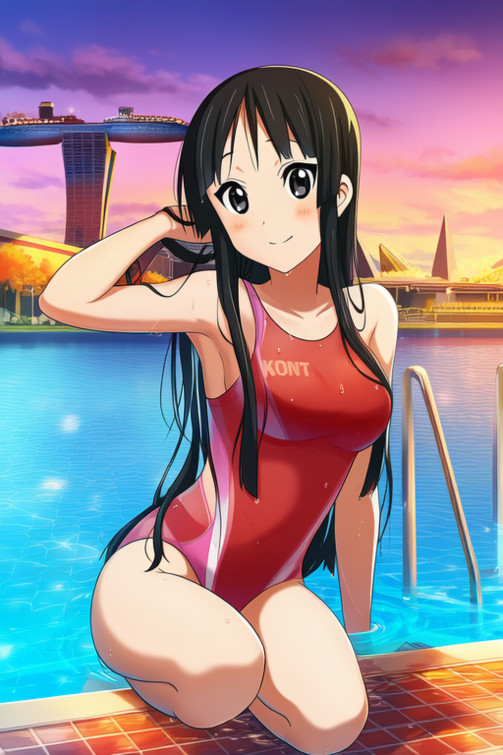 秋山澪の競泳水着姿　詰め合わせ　第14弾