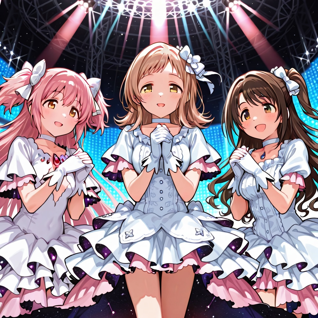 アルティメットまどか&島村卯月&櫻木真乃 | の人気AIイラスト・グラビア