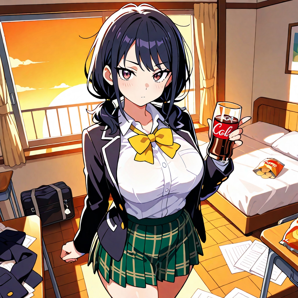 コーラ片手に反省中