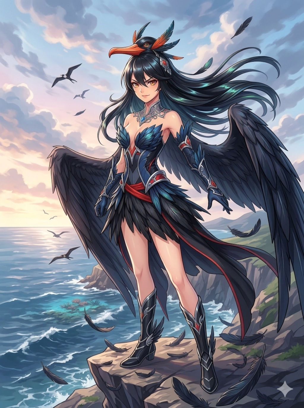 グンカンドリ擬人化