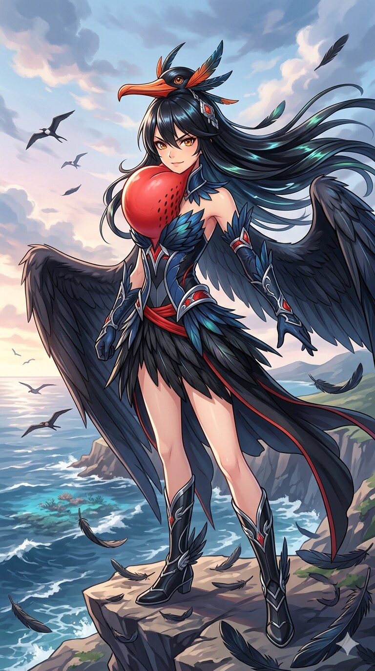 グンカンドリ擬人化