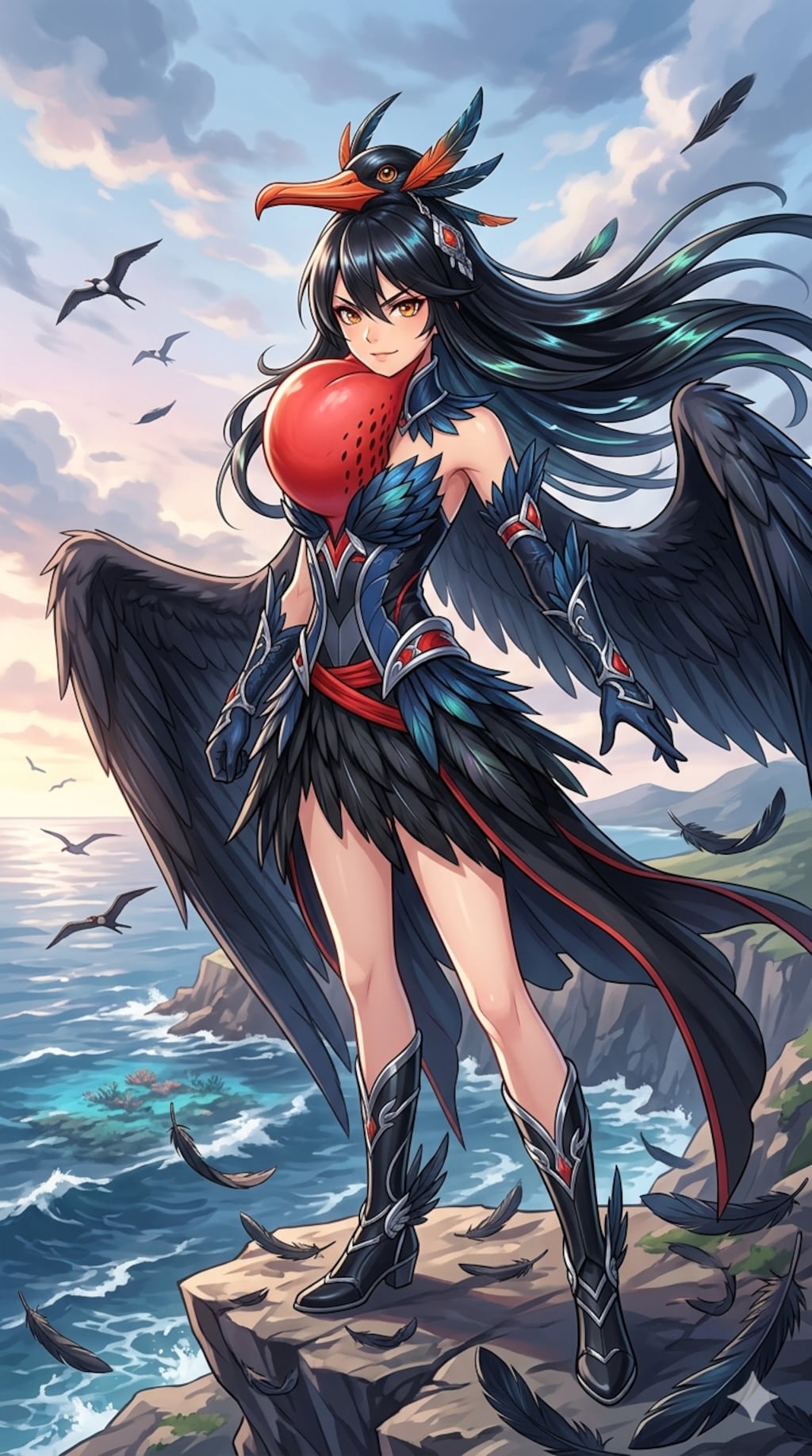 グンカンドリ擬人化