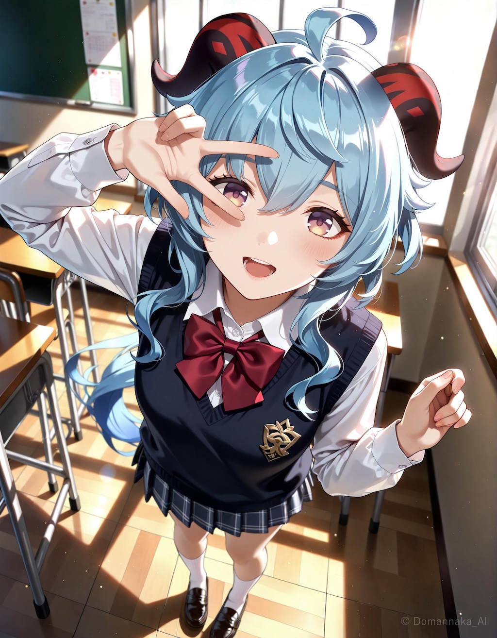 甘雨 / 学生 (SFW)