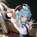 甘雨 / 学生 (SFW) 2枚目