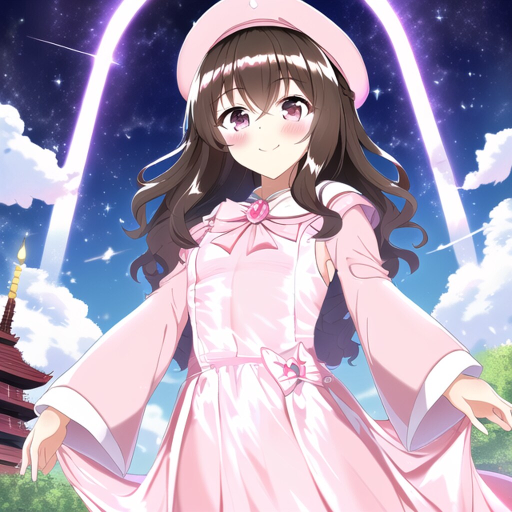 少女が悪の魔法少女から女神へ