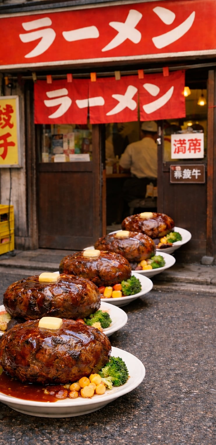 行列のできるラーメン屋さん | の人気AIイラスト・グラビア