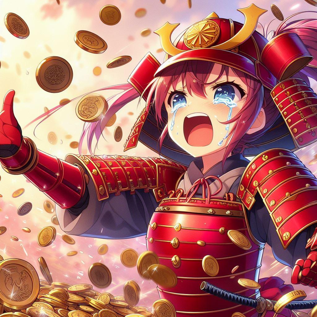 FF5の侍アビリティ：銭投げ「お金がぁぁぁぁぁあああああ！！ギルがもったいない〜！！」