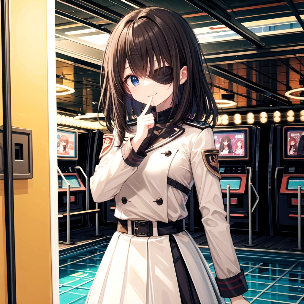 軍服と眼帯ってなんか良いよね～ | の人気AIイラスト・グラビア