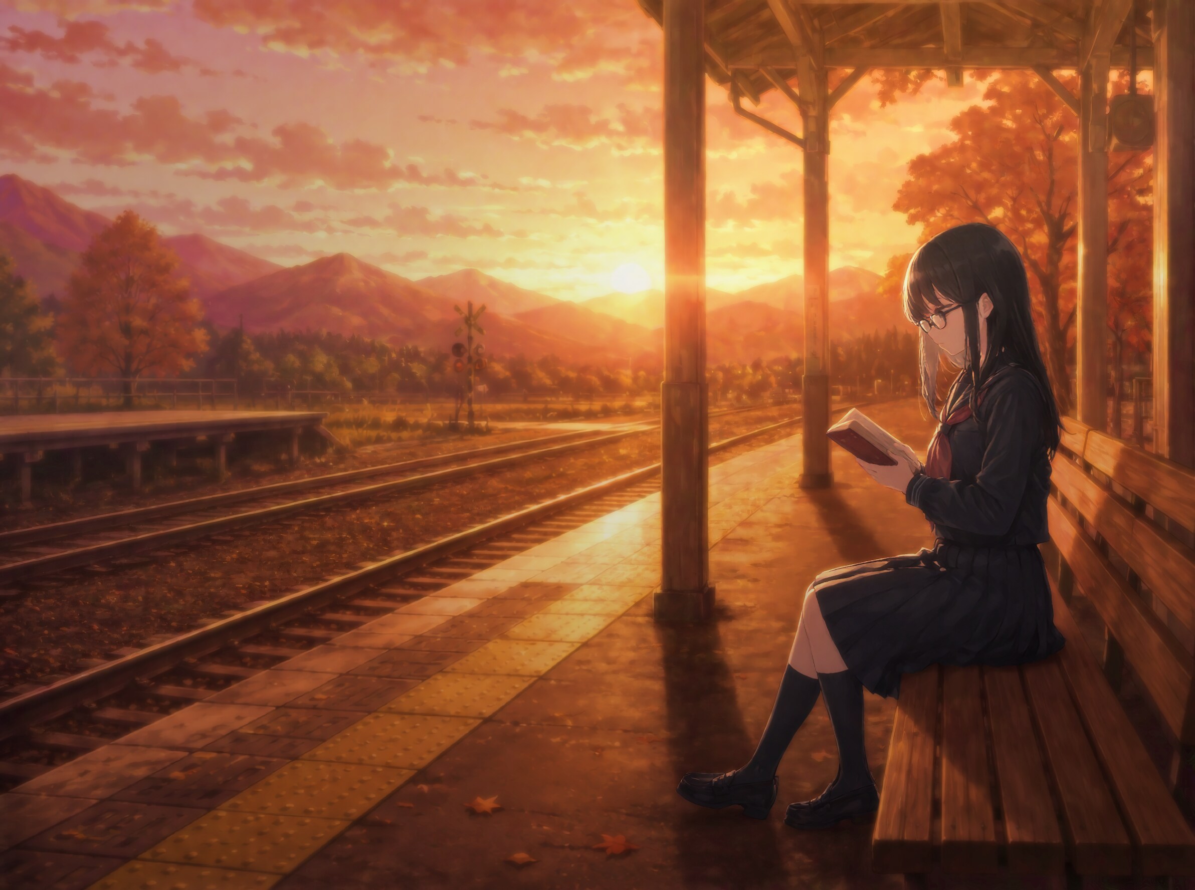 夕暮れ