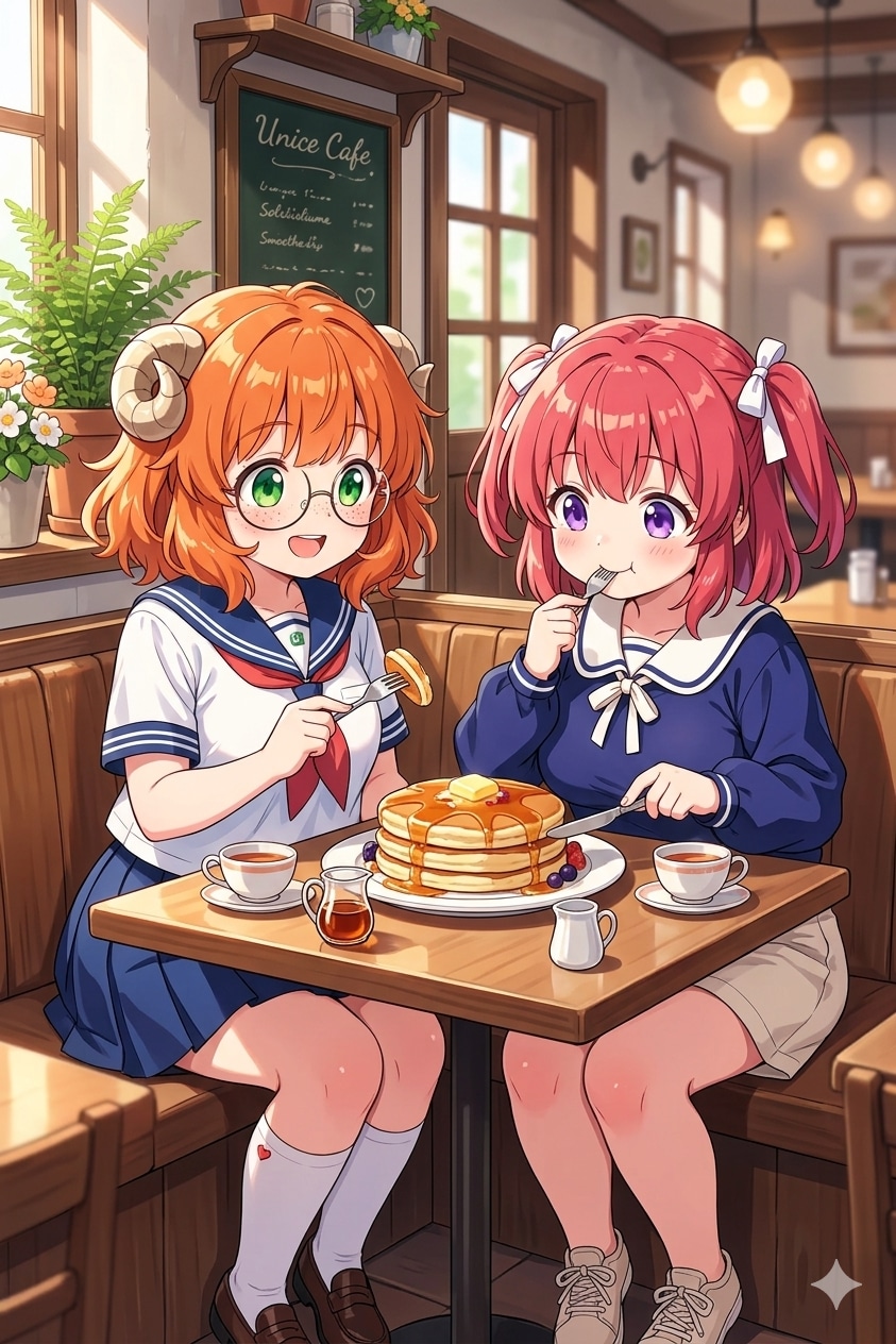 ブリジットちゃんとめぐみちゃん