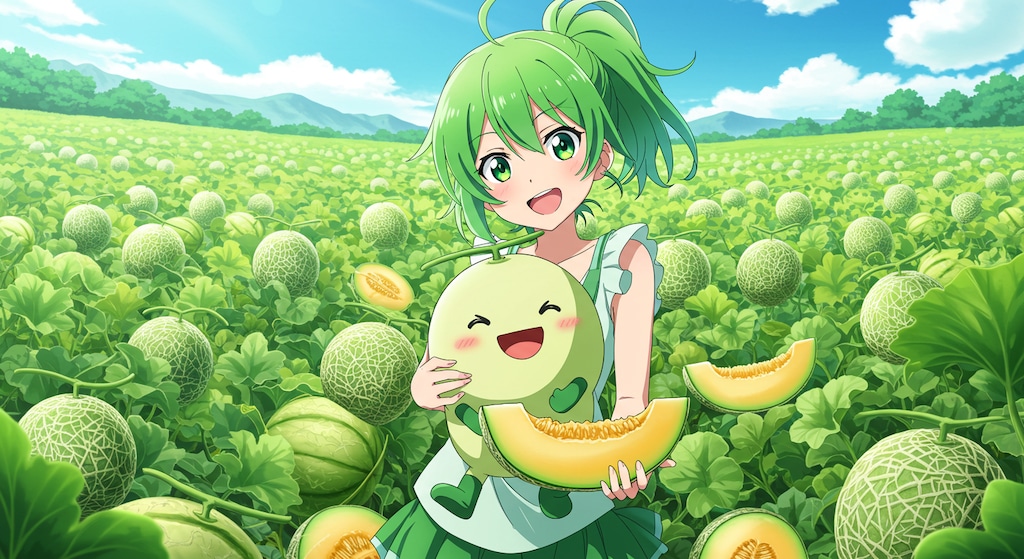 メロンほうくんと 緑ぽにちゃん