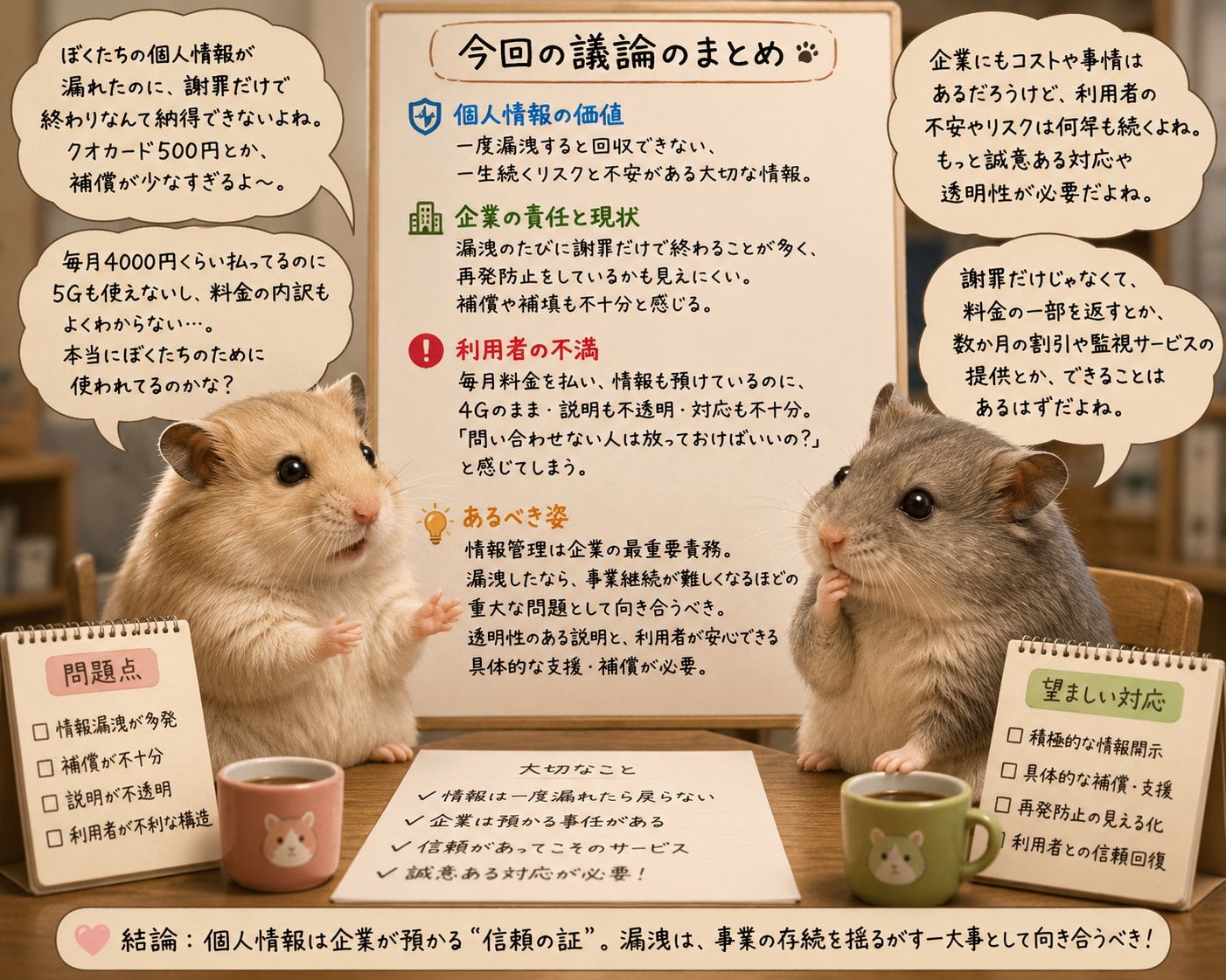 漏洩議論ハムスター