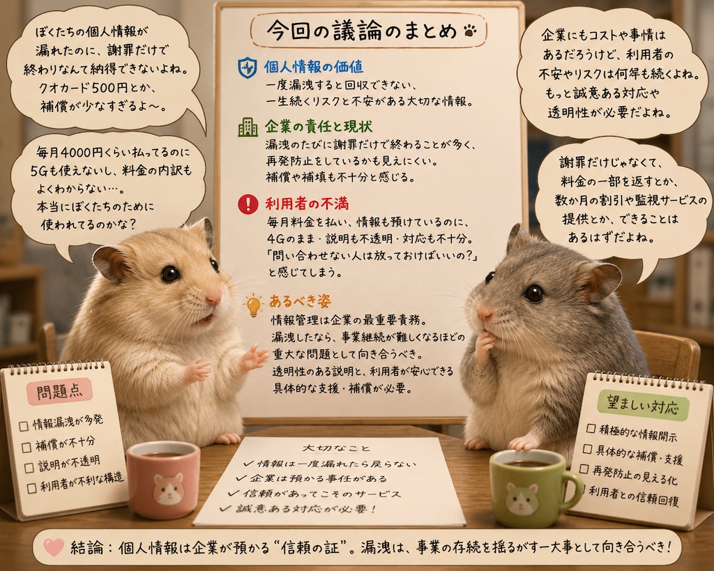 漏洩議論ハムスター