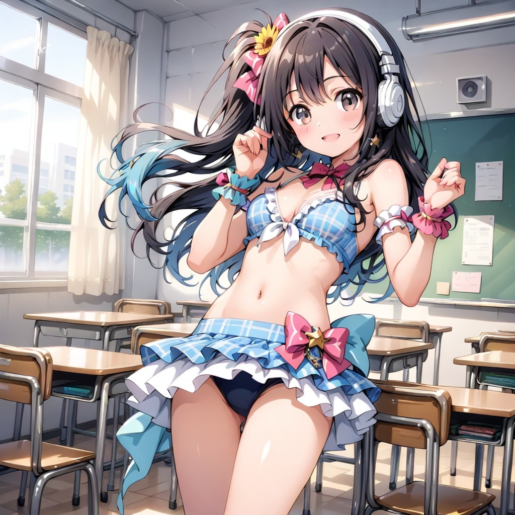 可愛いアイドルのパンチラ