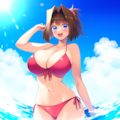 MAZAKI ANZU2 弾けるビキニ 2枚目